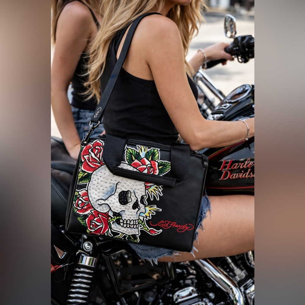 Ed Hardy bling skull bag rhinestones